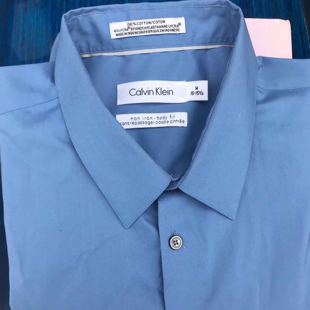 Calvin Klein M 15.5, Long Sleeve, Body Fit
